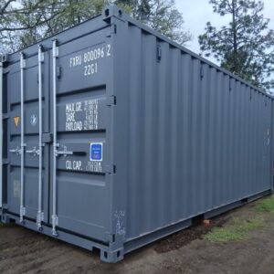 20ft One-Trip Shipping Container Dark Grey Delivered